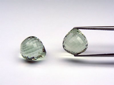 Green Amethyst Onion Tear Drops