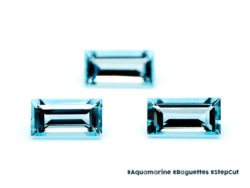 Aquamarine Baguettes StepCut