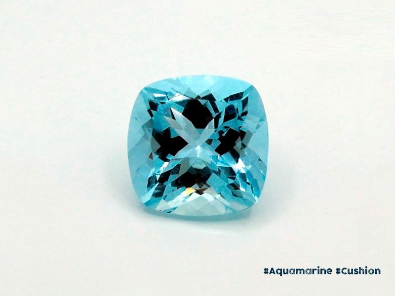 Aquamarine Cushion