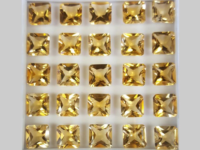 Citrine Square Octagon Princess Cut