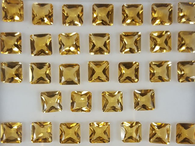 Citrine Square Octagon Princess Cut