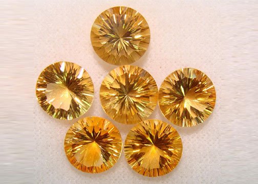 Citrine Concave Cut