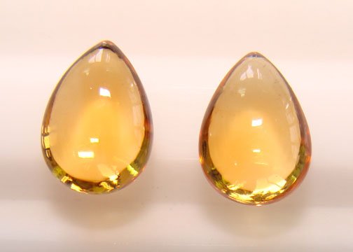 Citrine Briolette Plain Cut