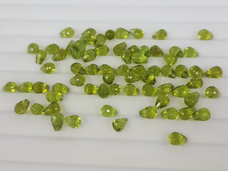 Peridot Top Drilled Drops
