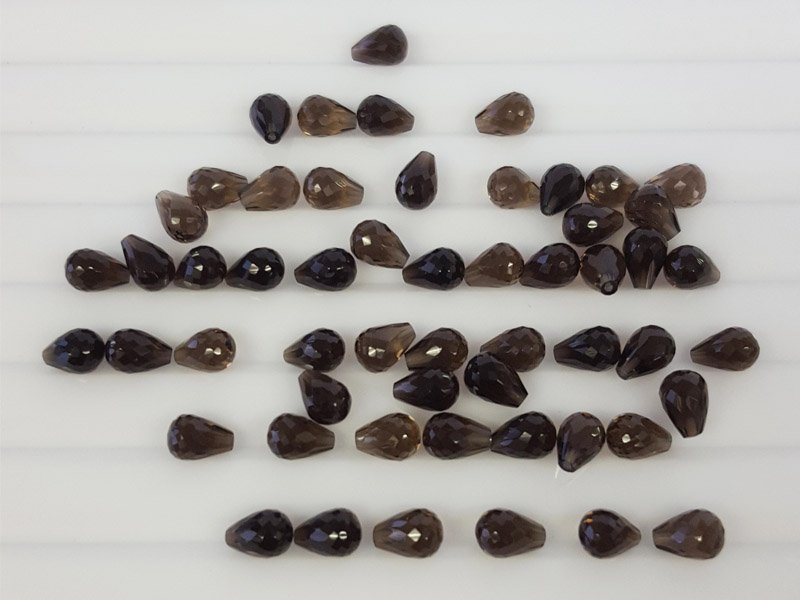 Smoky Top Drilled Drops