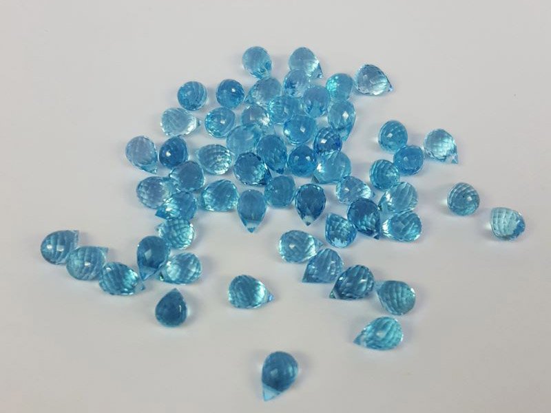 Swiss Blue Topaz Drops