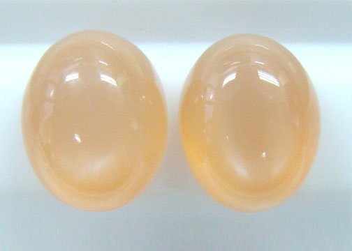 Peach Moonstone Oval Cabochon