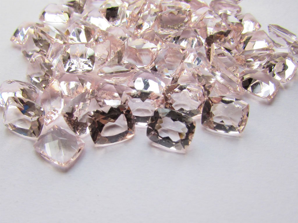 Morganite Cushions
