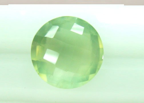 Prehnite Briolettes Checkerboard