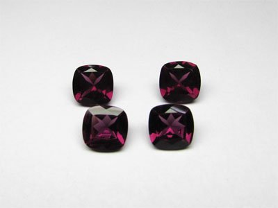 Rhodolite Cushion