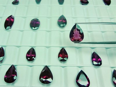 Rhodolite Pear