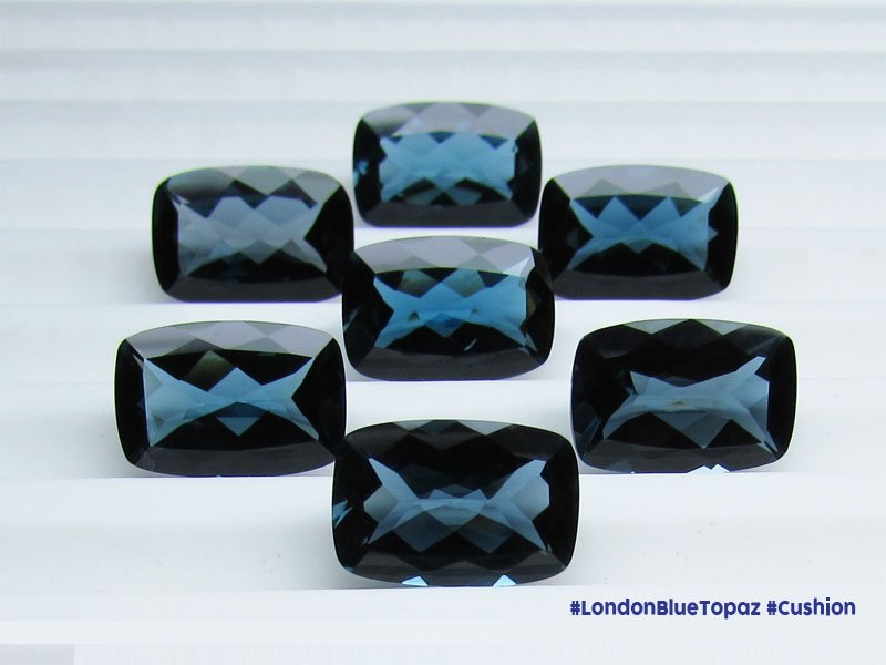 London Blue Topaz Cushions