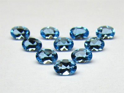 Swiss Blue Topaz Oval