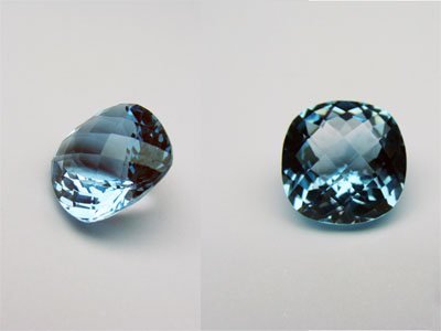 Sky Blue Topaz Cushion