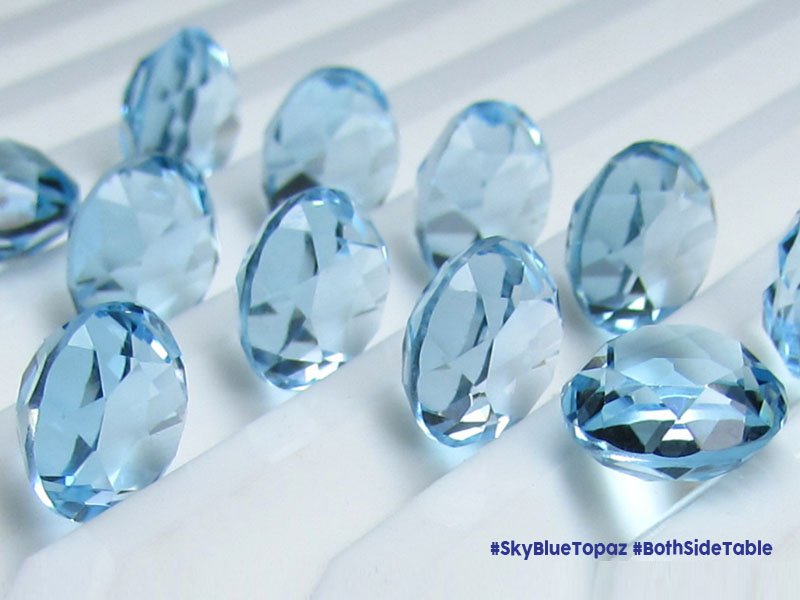 London Blue Topaz Both Side Pyramid