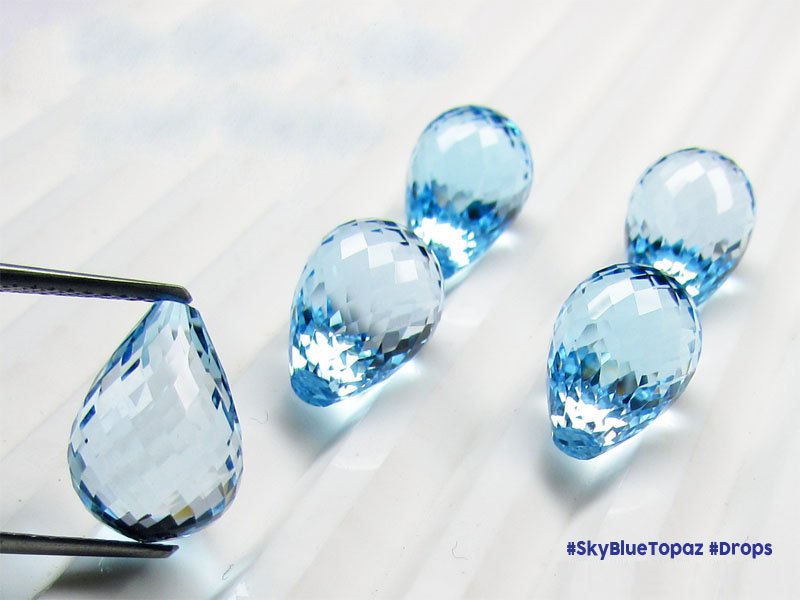 Sky Blue Topaz Drops