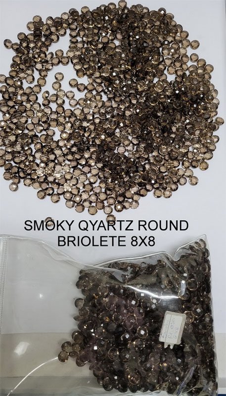 Smoky Quartz Round Briolettes